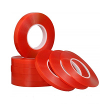 Widely Use Heat Resistant Ultra Thin Polyester Tape, High Viscosity Clear Adhesive Tape Double Sided PET Tape